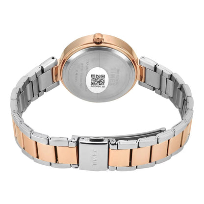 Timex Quartz White Round Dial Analog Women Watch TWEL18720