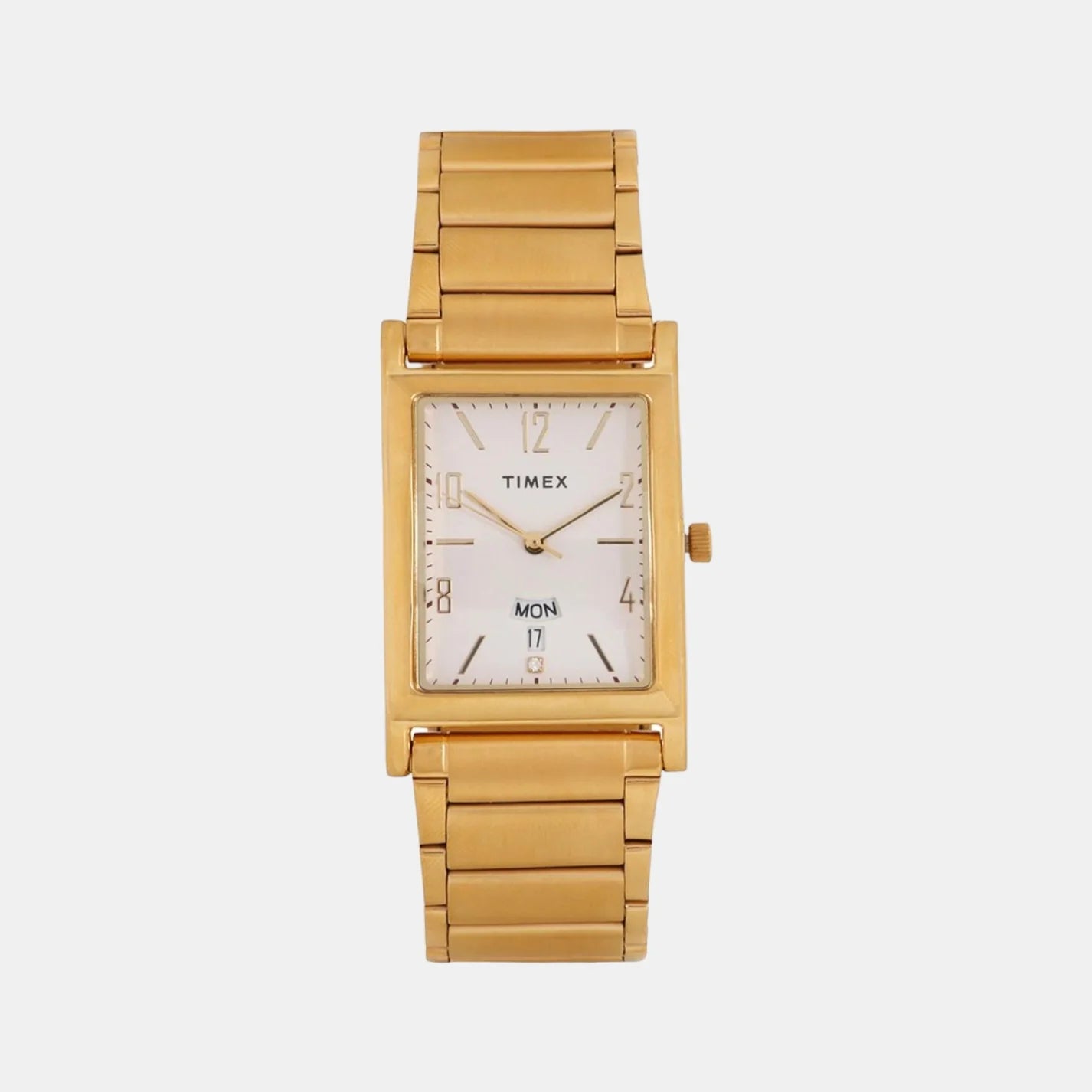 Timex Men's White Analog Stainless Steel Watch TW000L517