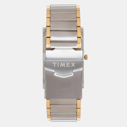 Timex Classics Men's Analog Blue Rectangle Dial Function Watch -TW000L519