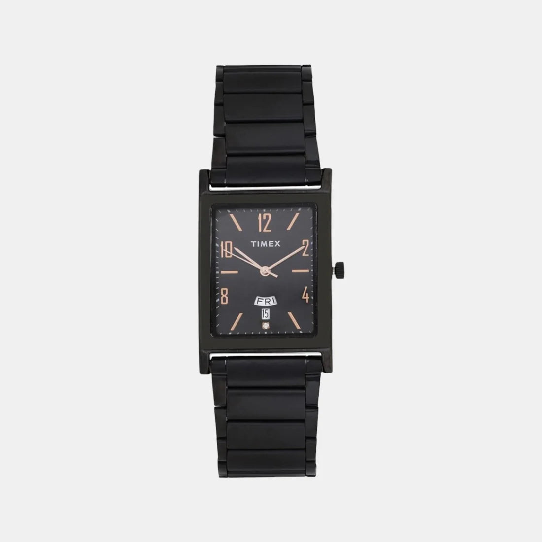 Timex Classics Men's Quartz Analog Black Dial Rectangle Case Watch -TW000L521