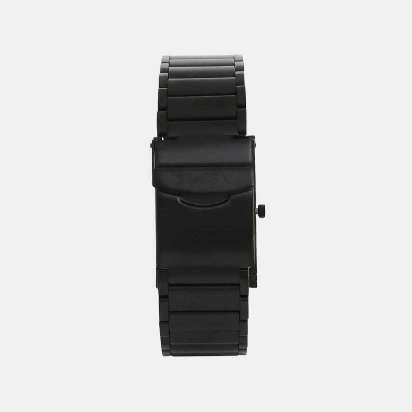 Timex Classics Men's Quartz Analog Black Dial Rectangle Case Watch -TW000L521