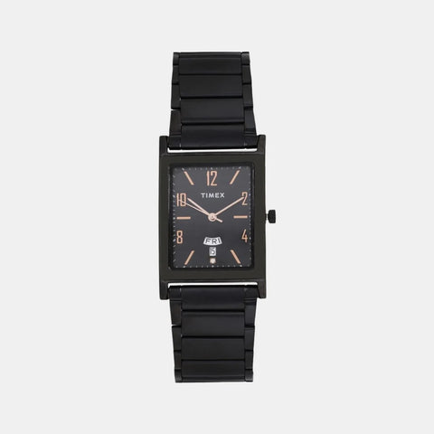 Timex Classics Men's Quartz Analog Black Dial Rectangle Case Watch -TW000L521 - Buy Now at Sai Creations Watches