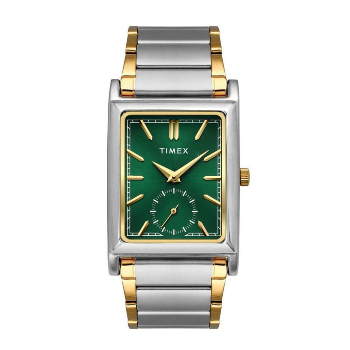 Timex Rene Retro Green Sunray Dial Dual tone Men's Astrological Watch - TW000L524