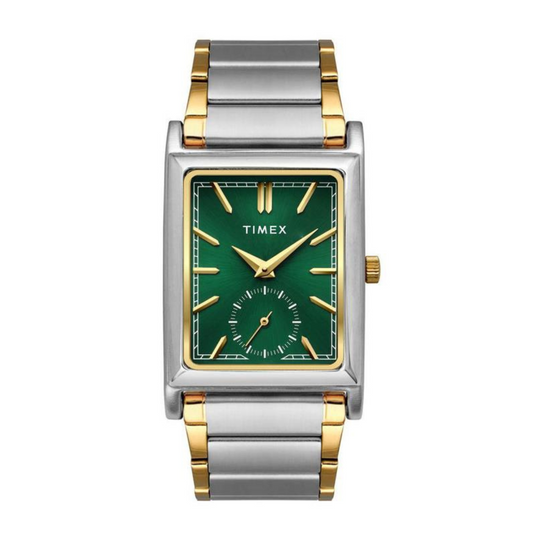 Timex Rene Retro Green Sunray Dial Dual tone Men's Astrological Watch - TW000L524