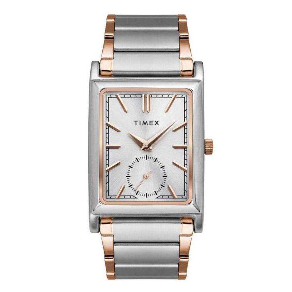 Timex Reno Timex Rene Retro Silver Sunnray Dial Men's Watch - TW000L525 – Sai ...