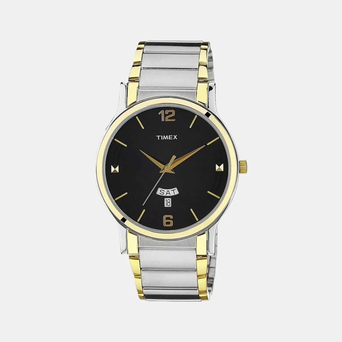 Timex Men's Black Dial Analog Stainless Steel Watch TW000R425