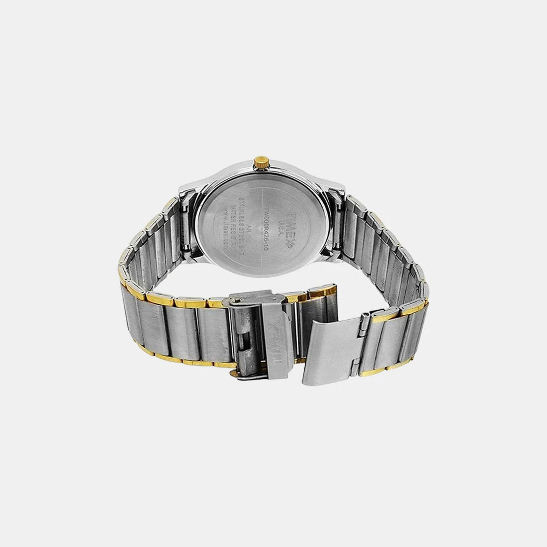 Timex Men's Beige Analog Stainless Steel Watch TW000R426