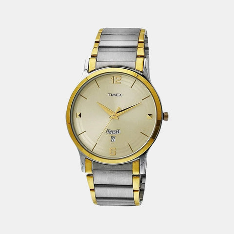Timex Men's Beige Analog Stainless Steel Watch TW000R426 - Buy Now at Sai Creations Watches