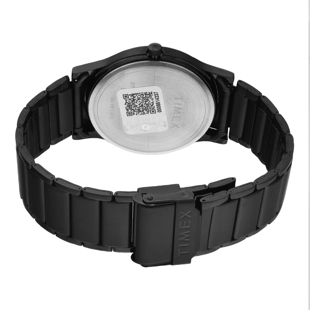 Timex Men Black Round Dial Analog Watch- TW000R459