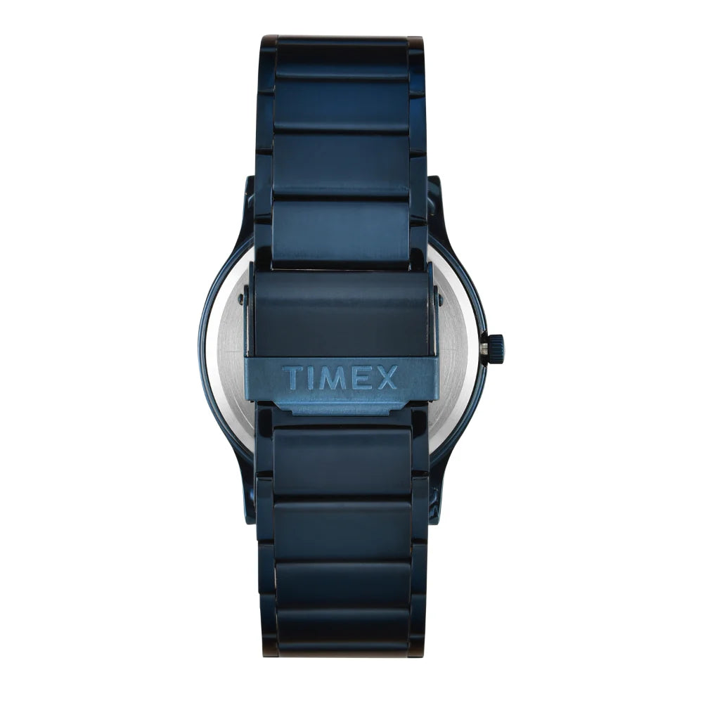 Timex Men Blue Round Dial Analog Watch- TW000R460