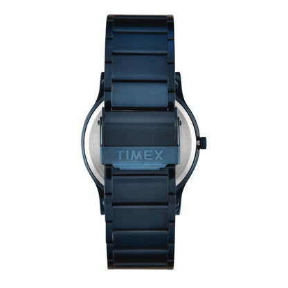Timex Men Blue Round Dial Analog Watch- TW000R460
