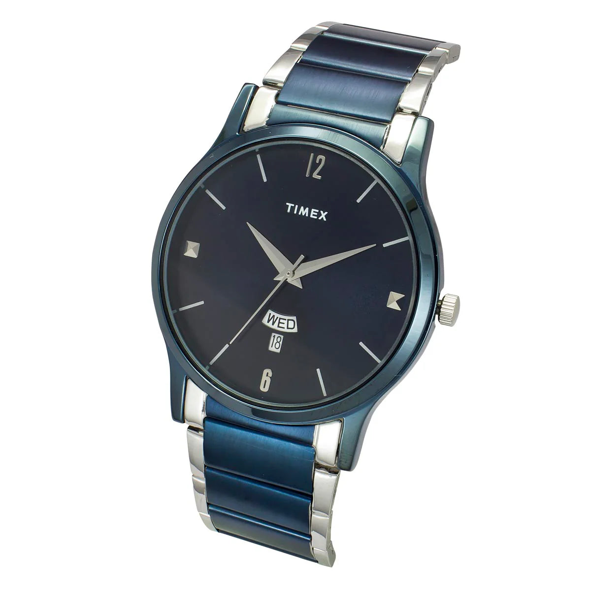 Timex Men Blue Round Dial Analog Watch - TW000R466