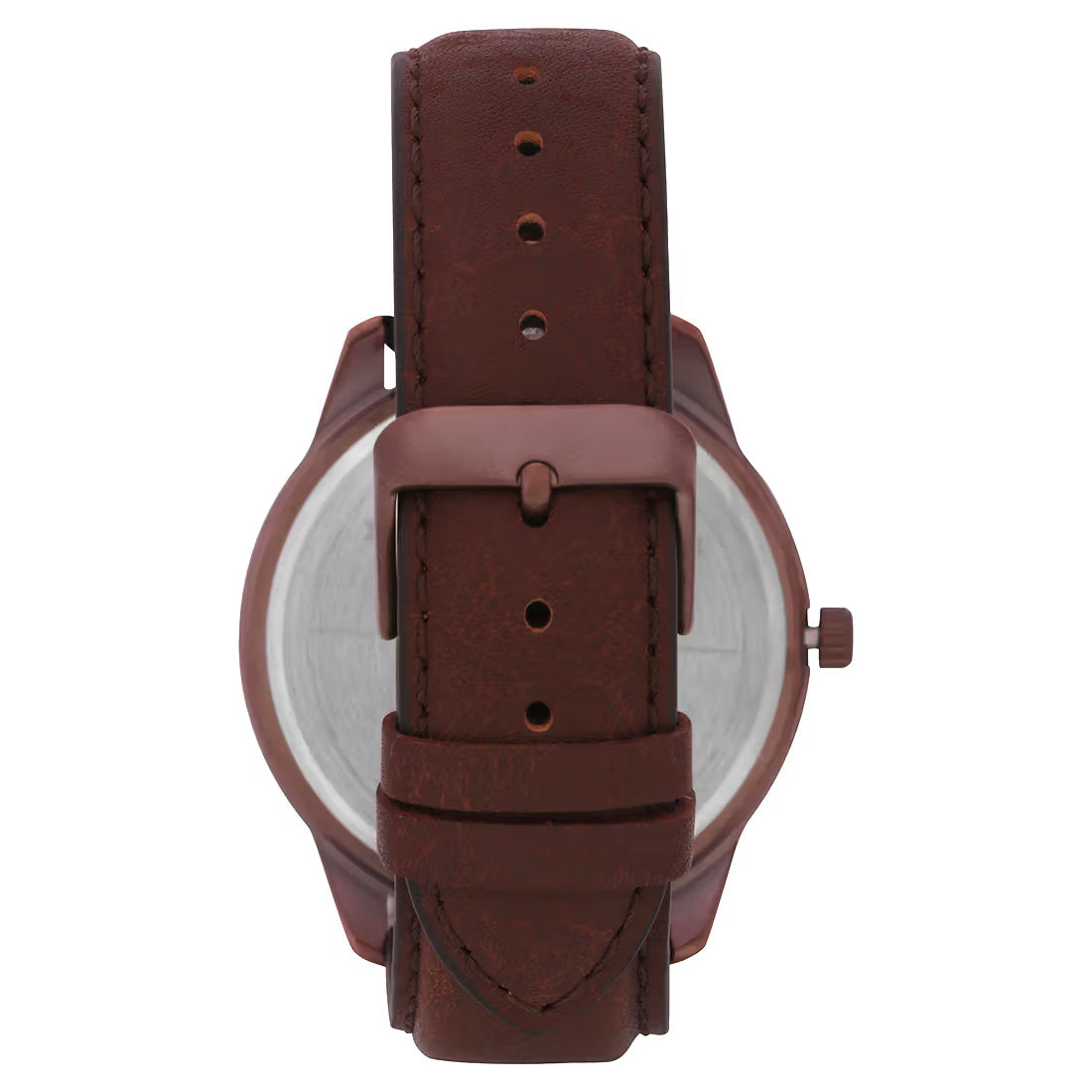 Timex Analog Brown Dial Men's Leather Watch -TW000U915