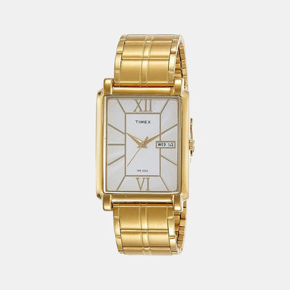 Timex Classics Men's Silver Dial Rectangle Function Watch -TW000W905