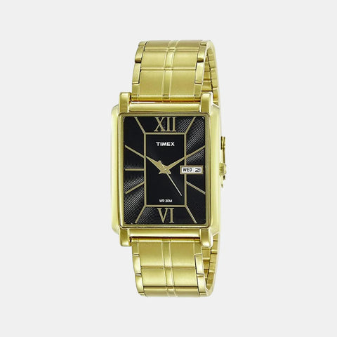 Timex Classics Men's Black Rectangle Dial Day Date Function Watch -TW000W906 - Buy Now at Sai Creations Watches