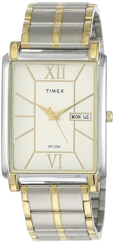 Timex Classics Men's Silver Rectangle Dial Day Date Function Watch -TW000W908 - Buy Now at Sai Creations Watches