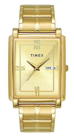 Timex Men Stainless Steel Analogue Champagne Dial Watch-Tw000W910, - Buy Now at Sai Creations Watches