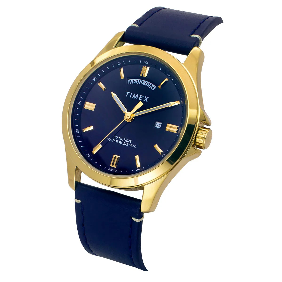 Timex Men Blue Round Dial Analog Watch - TW000X140