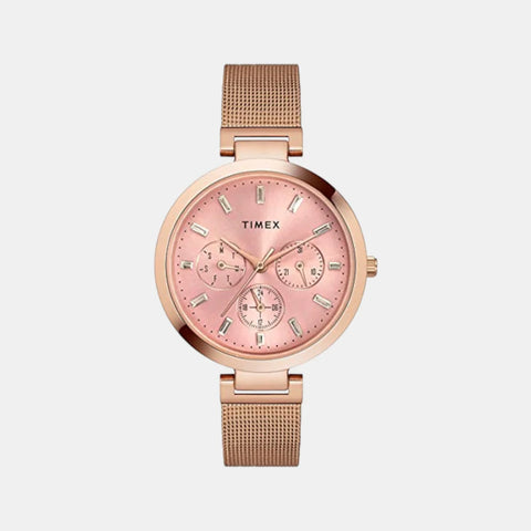 Timex Fashion Women's Pink Round Multifunction Dial Watch -TW000X242 - Buy Now at Sai Creations Watches