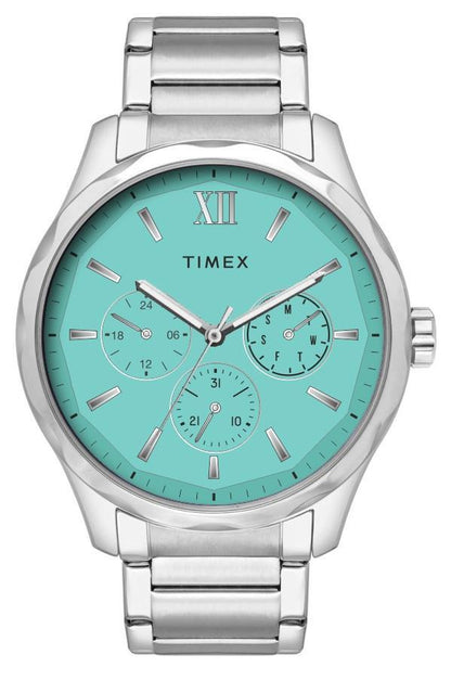 TW00PR326 Timex | Tiffany Blue Dial St Steel Bracelet Watch Set