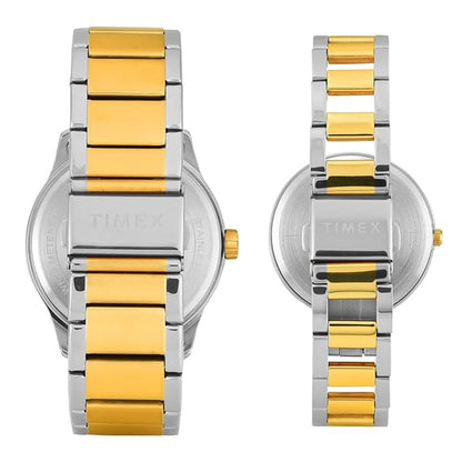 Timex Green Dial With Roman Number Couple Astrological Watch - TW00PR340