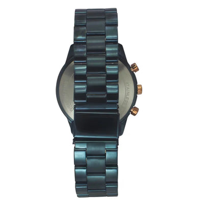 Timex Quartz Blue Round Dial Analog Stainless Steel Men Watch TW0TG7626