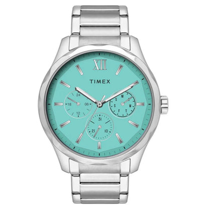Timex Chrono Tiffany Blue Round Dial Men's Watch TW0TG7639