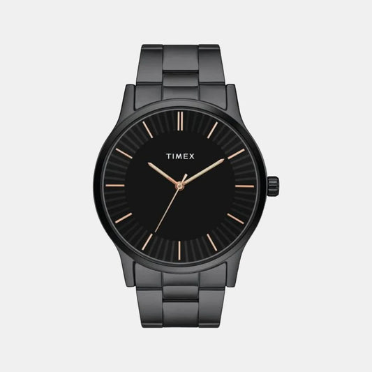 Timex Men's Black Dial Analog Stainless Steel Watch TW0TG8304