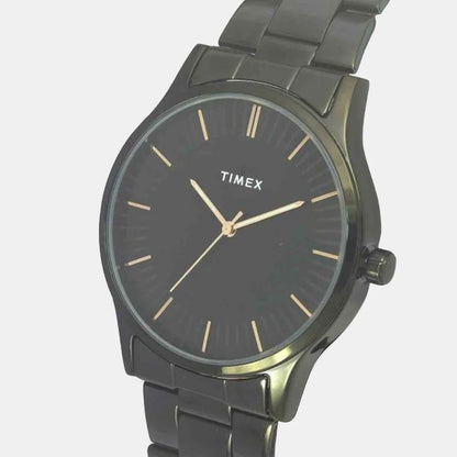Timex Men's Black Dial Analog Stainless Steel Watch TW0TG8304