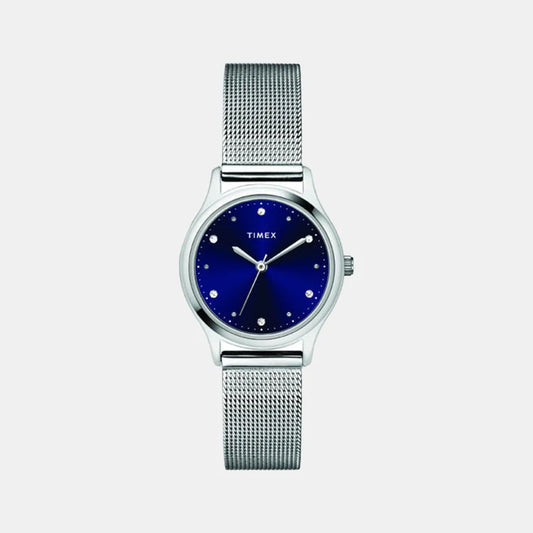 Timex Women's Blue Analog Stainless Steel Watch TW0TL8707