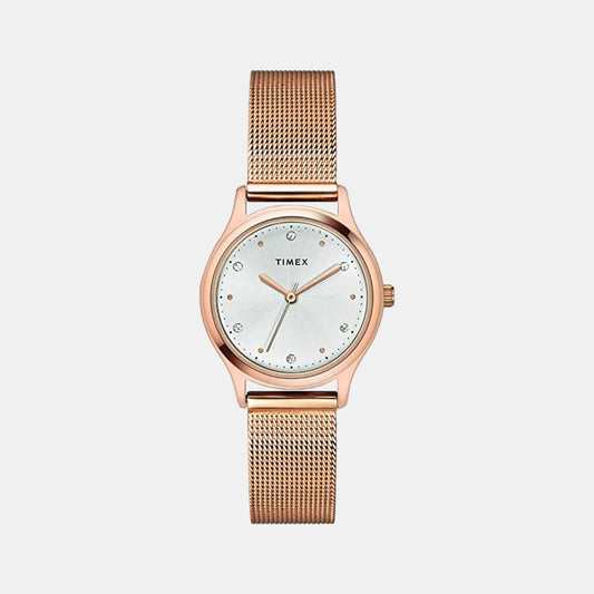 Timex Women's Silver Analog Stainless Steel Watch TW0TL8709