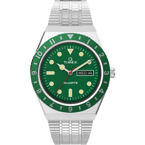 TW2U61700U9 Green Q Timex Reissue Stainless Steel Bracelet Watch (Men) - Buy Now at Sai Creations Watches