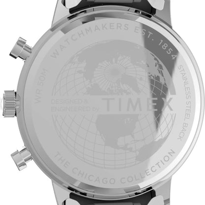 TW2V01700UJ Timex | Chicago Chronograph Stainless Steel Bracelet Watch (Men)