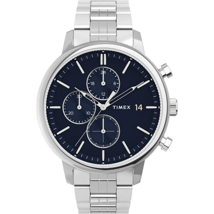 TW2V01700UJ Timex | Chicago Chronograph Stainless Steel Bracelet Watch (Men)