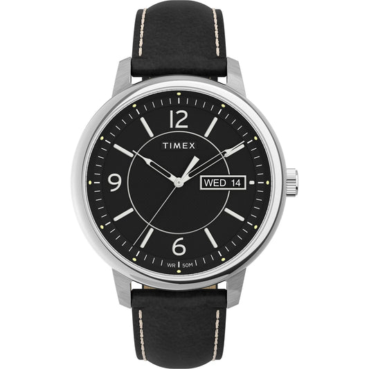 Timex Chicago Black Round Dial Analog Men's Watch - TW2V29200UJ