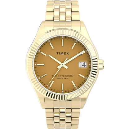 Timex Trend Waterbury Orange Dial Analog Women's Watch - TW2V31800UJ