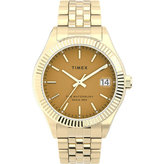 Timex Trend Waterbury Orange Dial Analog Women's Watch - TW2V31800UJ