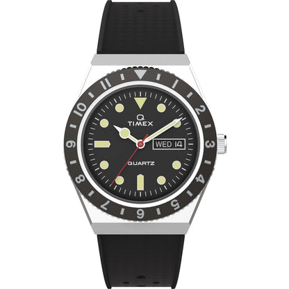 Timex Q Black Round Dial Analog Men's Watch - TW2V32000U9
