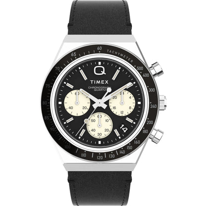 Timex Q Black Round Dial Analog Men's Watch - TW2V42700U9