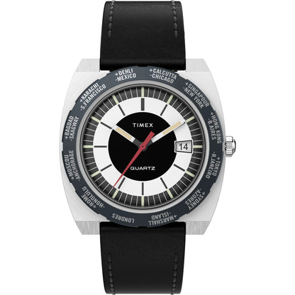 Timex Black Tonneau 39MM Dial Analog Men's Watch - TW2V69500U9