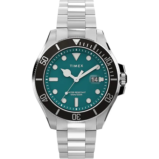 Timex Trend Green Round Dial Analog Men's Watch - TW2V91900UJ