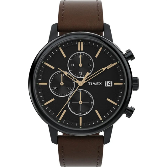 Timex Trend Black Round Analog Men's Watch - TW2W13200UJ