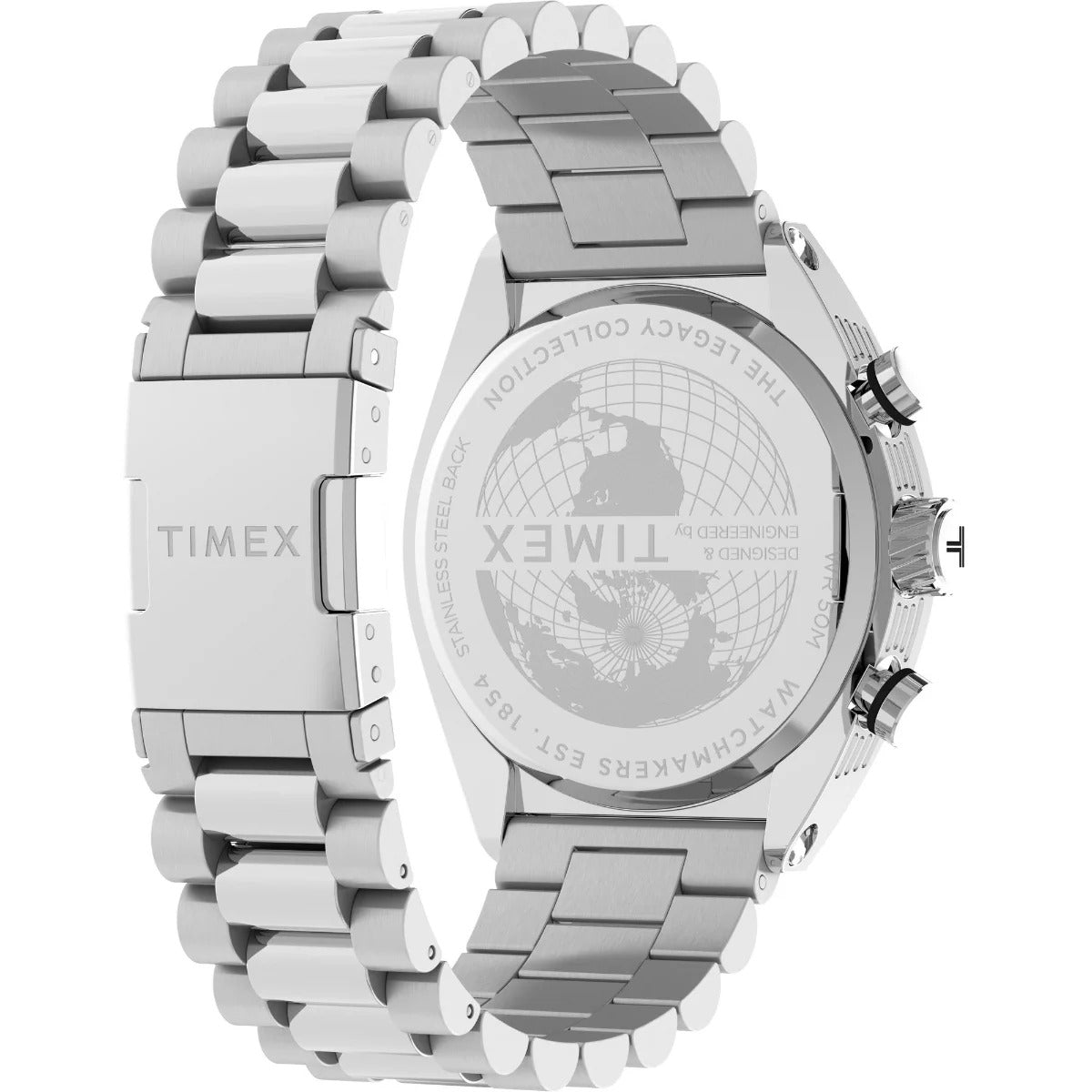 TW2W22200 Timex | Legacy Tonneau Chronograph Stainless Steel Bracelet (Men)