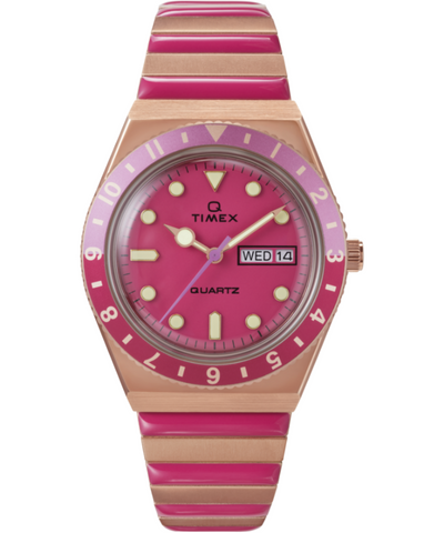 TW2W41000J Q Timex | Pink Stainless Steel Expansion Band Watch for Women - Buy Now at Sai Creations Watches