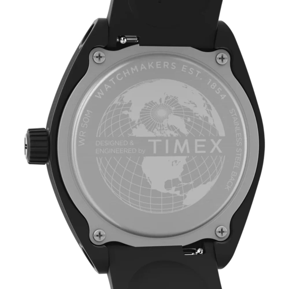Timex Quartz Black Dial Analog Resin Unisex Watch TW2W42100UJ