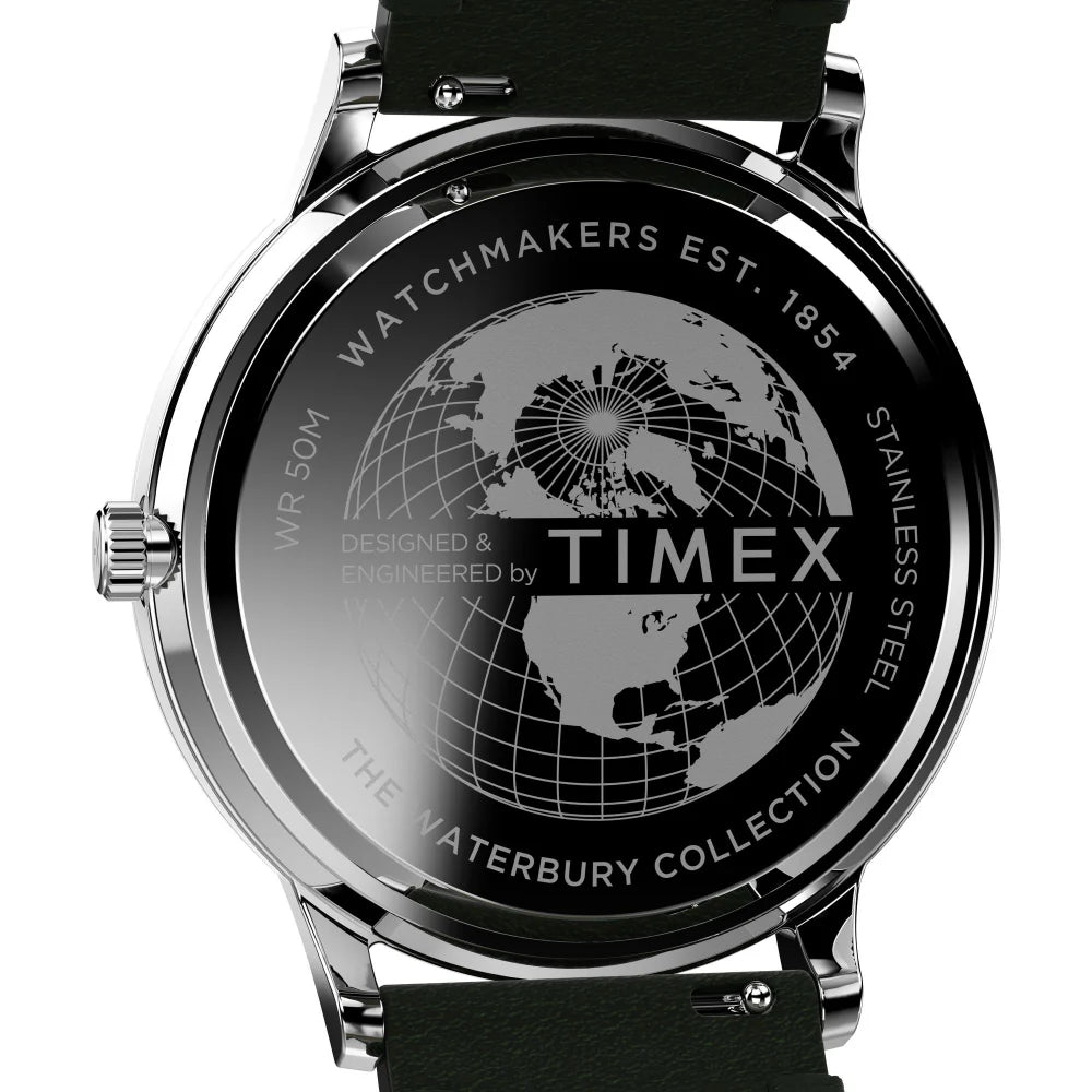 Timex Waterbury Roman Numerals Green Dial Men's Watch - TW2W50500UJ