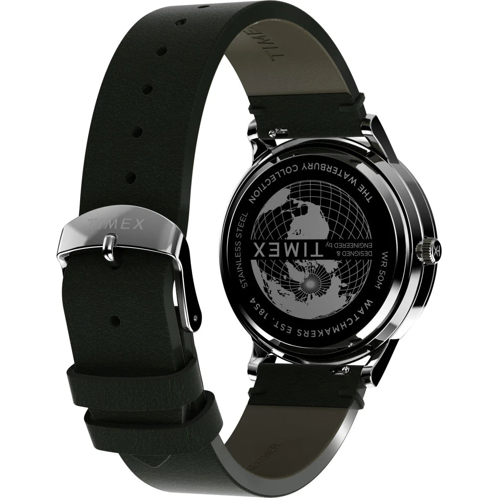 Timex Waterbury Roman Numerals Green Dial Men's Watch - TW2W50500UJ