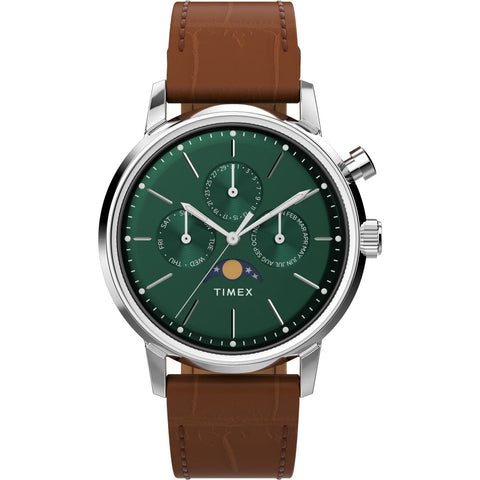 TW2W51000UJ Marlin Analog Moon Phase  Leather Strap Watch - Buy Now at Sai Creations Watches