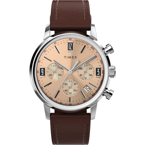 Timex Marlin Rose Gold Round Dial Analog Men's Watch - TW2W51400UJ - Buy Now at Sai Creations Watches
