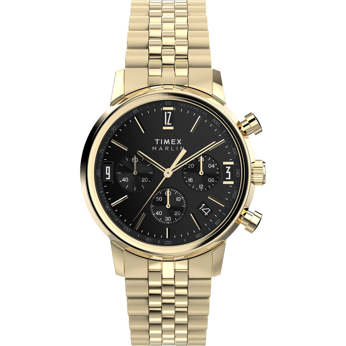 TW2W59900 Timex | Golden Marlin Quartz Chronograph 40mm Watch (Men)